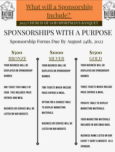 $1500 Gold Table Sponsor Package- Saturday 9/14/24 (PRINT RECEIPT & BRING TO EVENT)